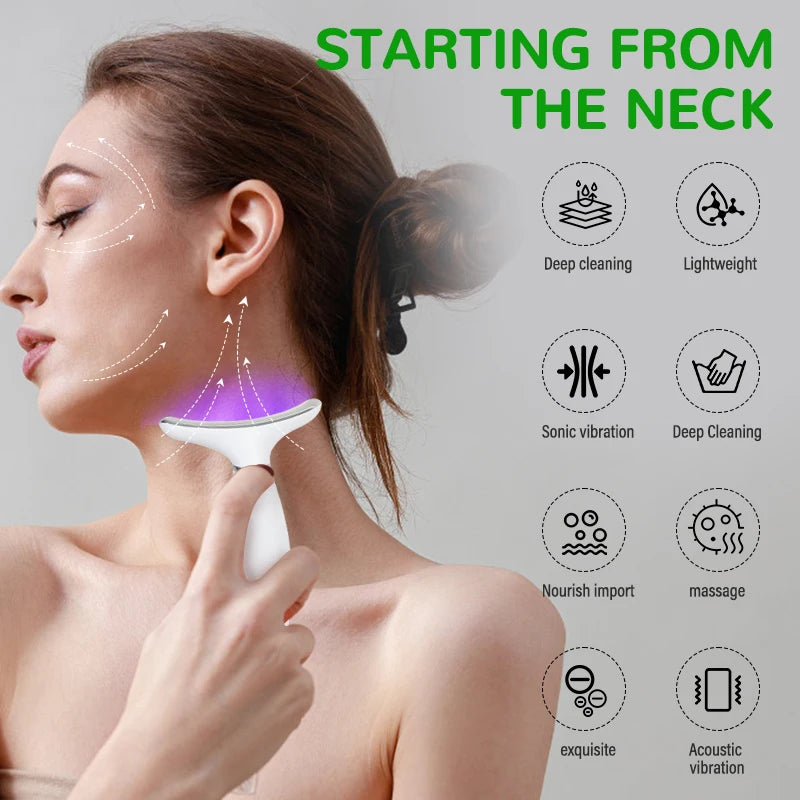 neck face beauty device vibration massage for face.