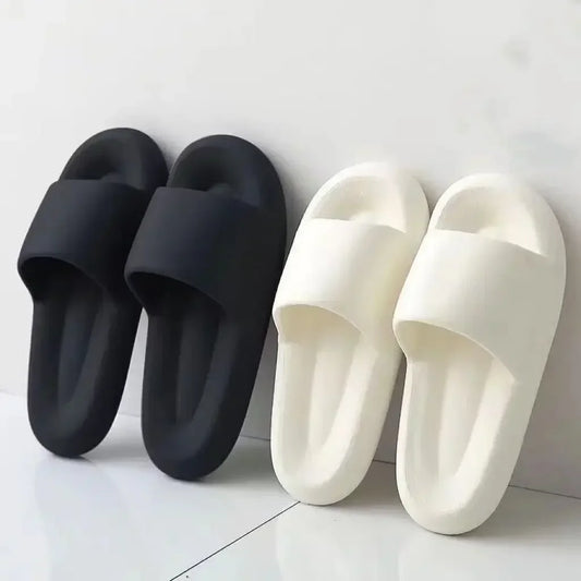 Women Men Slippers Thick Bottom Bathroom Home Slippers