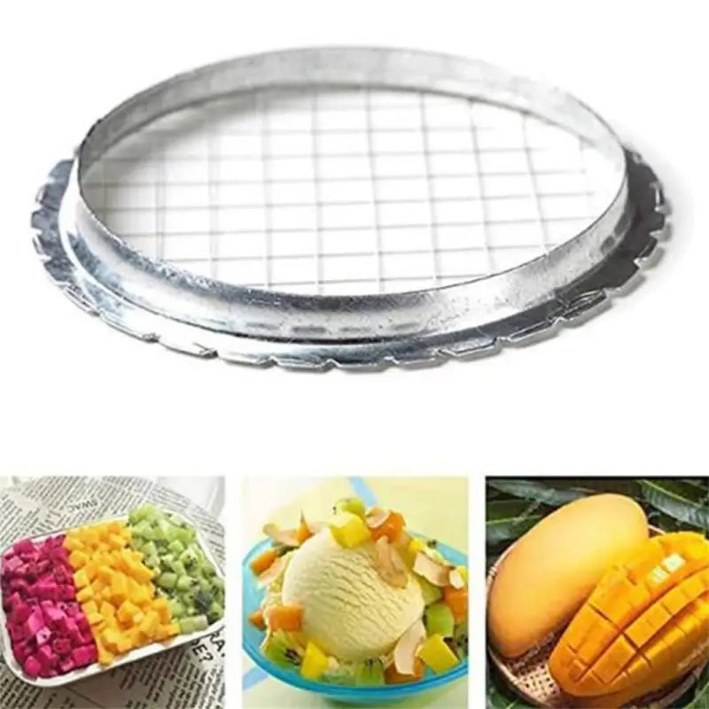 Steel FrPortable Onion Nets Cutter Manual Knife Sharpener Cutting Fruit Slicer