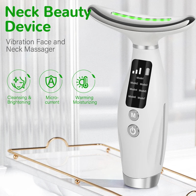 neck face beauty device vibration massage for face.