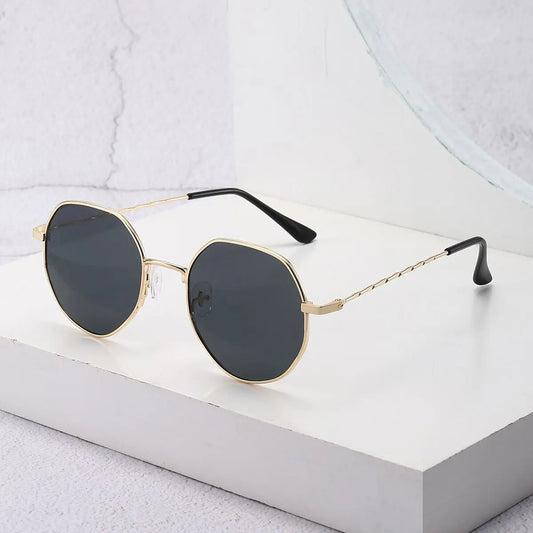 Polygon Metal Sunglasses Vintage.